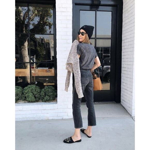 EVERLANE Gray High Rise Slim Straight Jeans  Ankle Sustainable Minimalist Denim - Picture 8 of 14